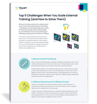Top 5 Challenges When You Scale External Training 1-Pager Cover